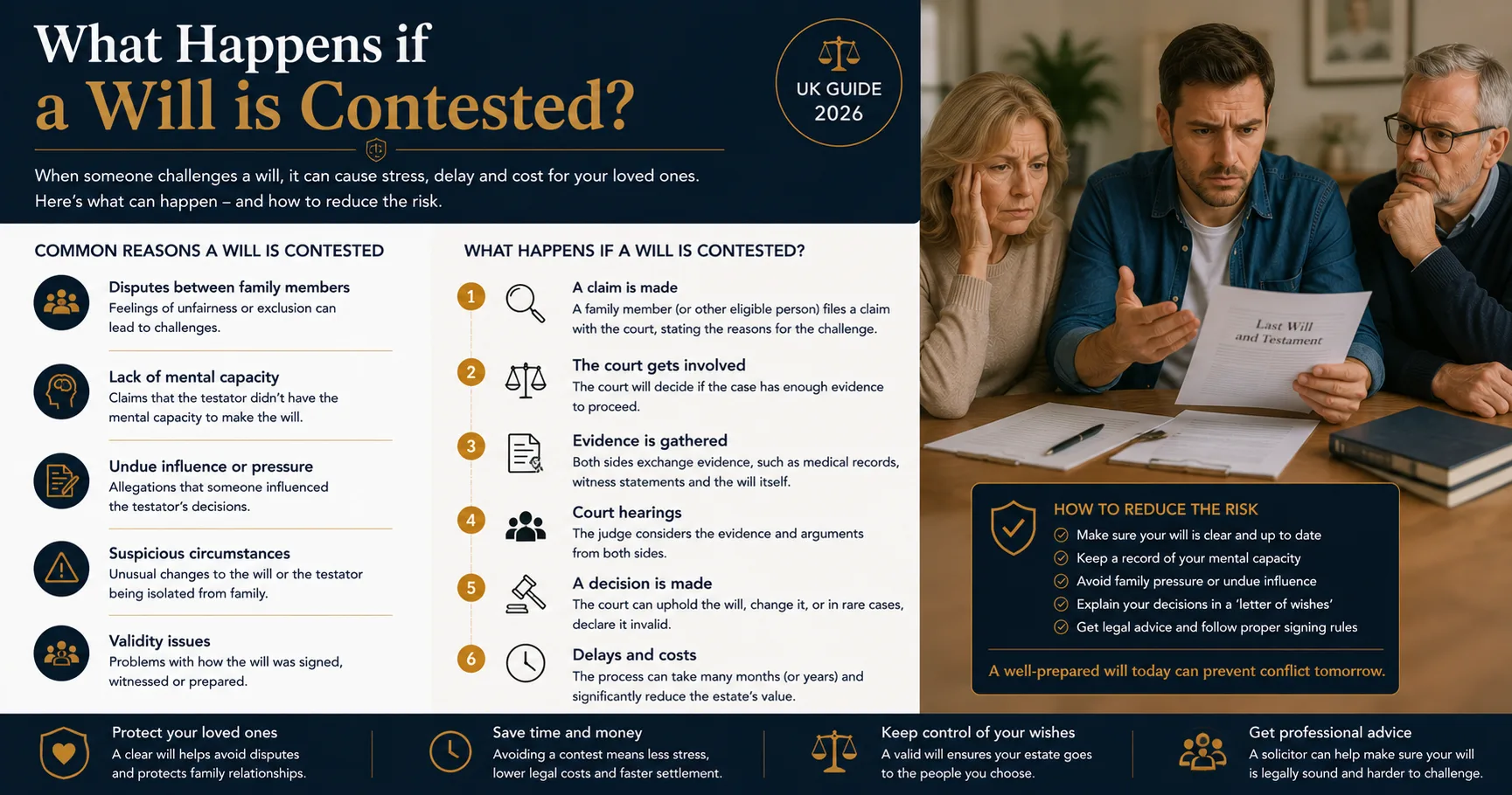 What happens if a will is contested?