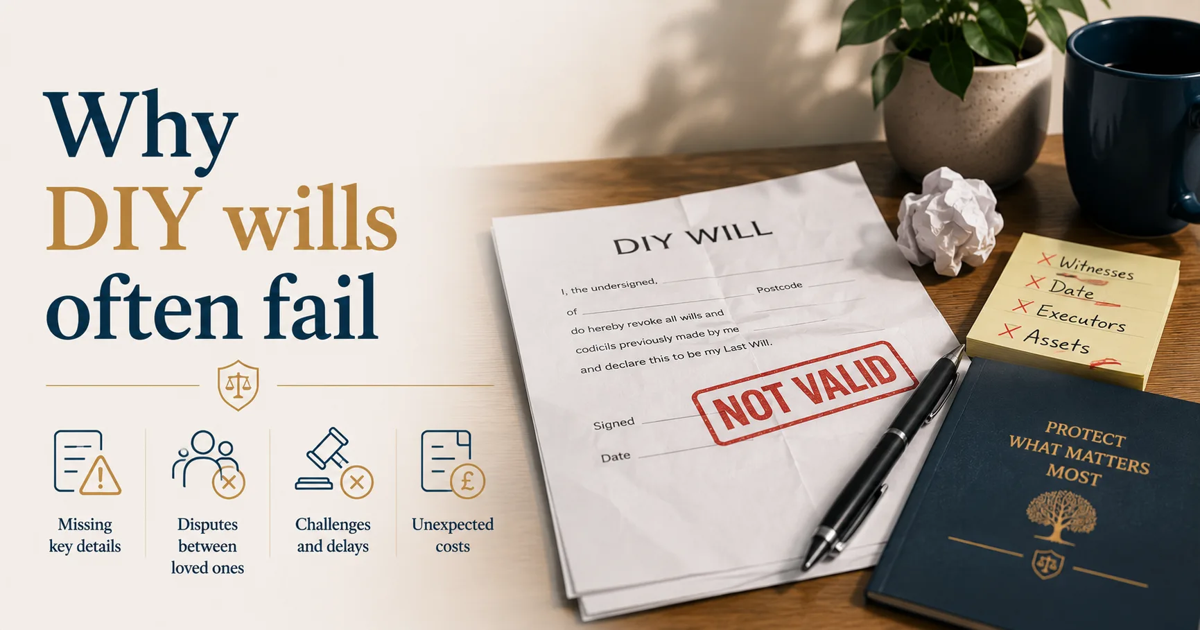 Why DIY wills often fail