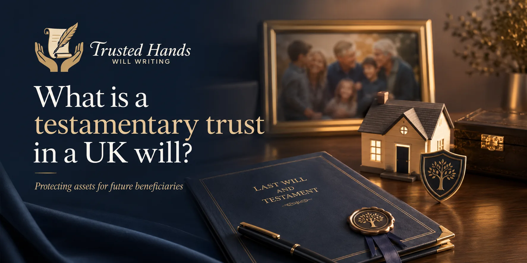What is a testamentary trust in a UK will?
