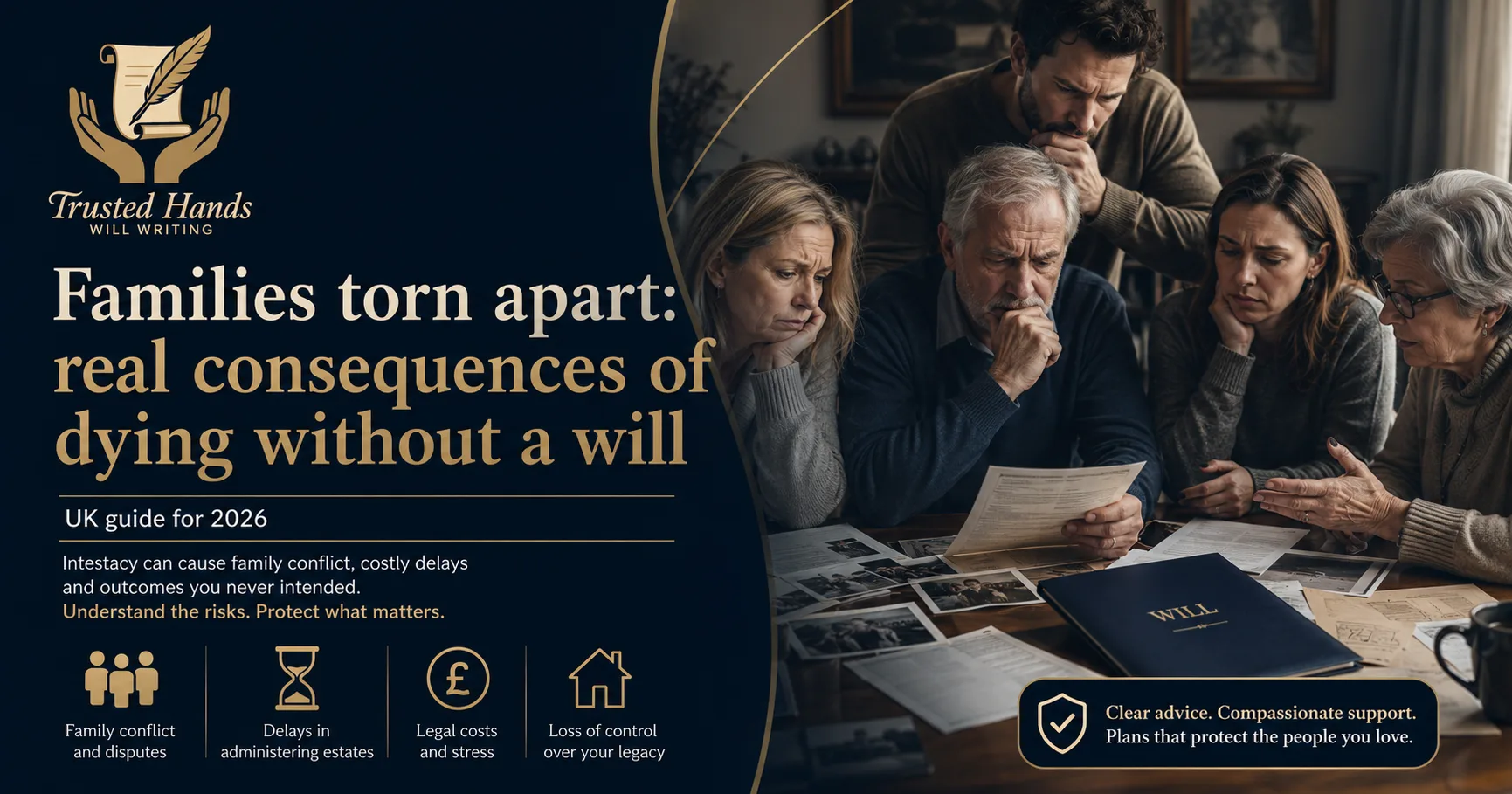 Families torn apart: real consequences of dying without a will