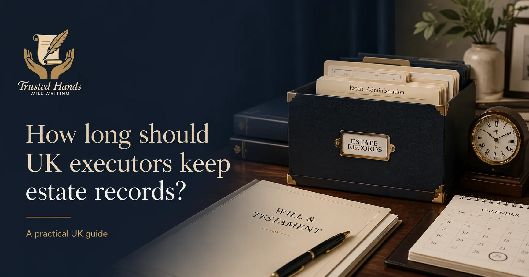 How long should UK executors keep estate records?