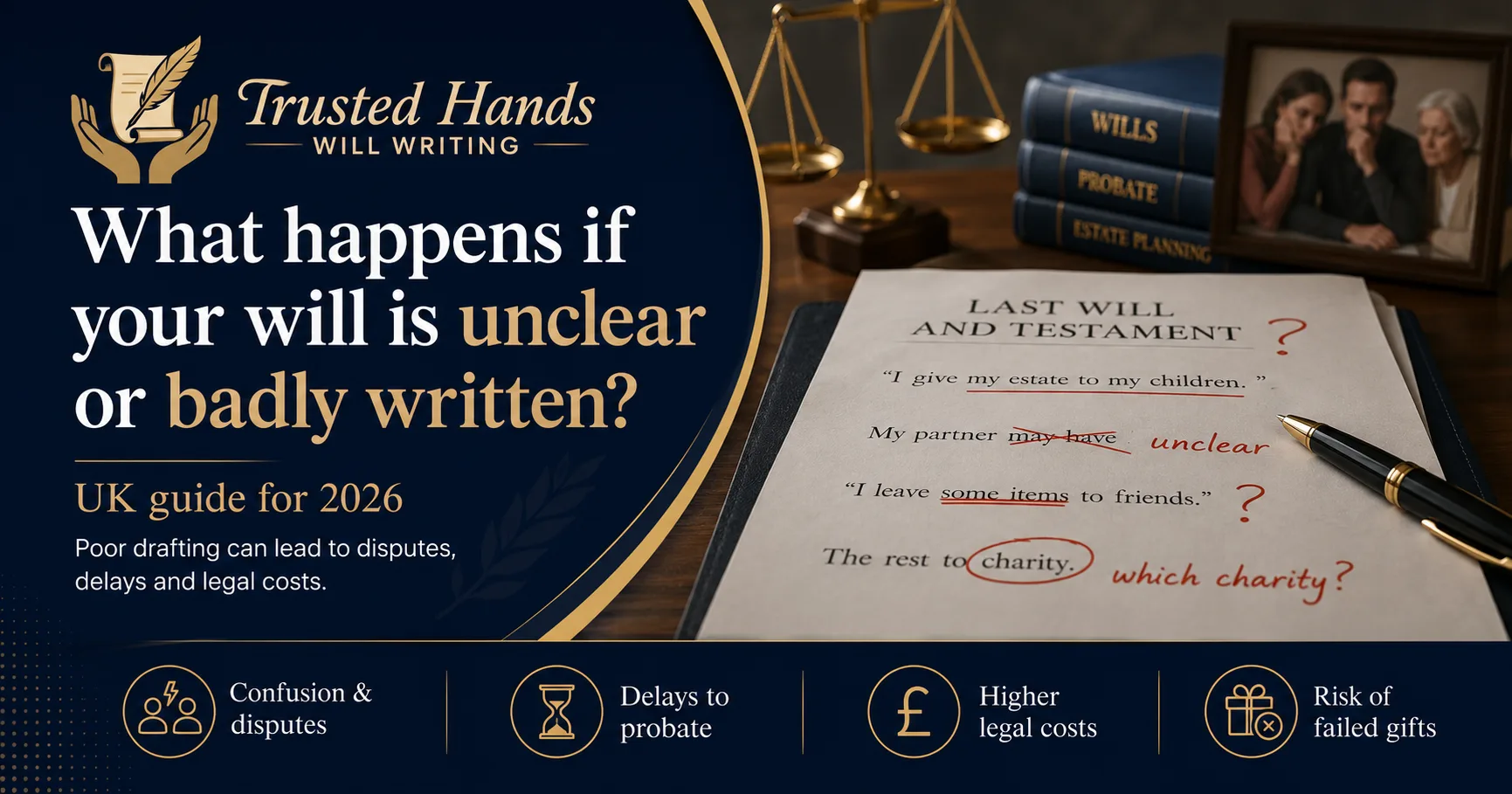 What happens if your will is unclear or badly written?