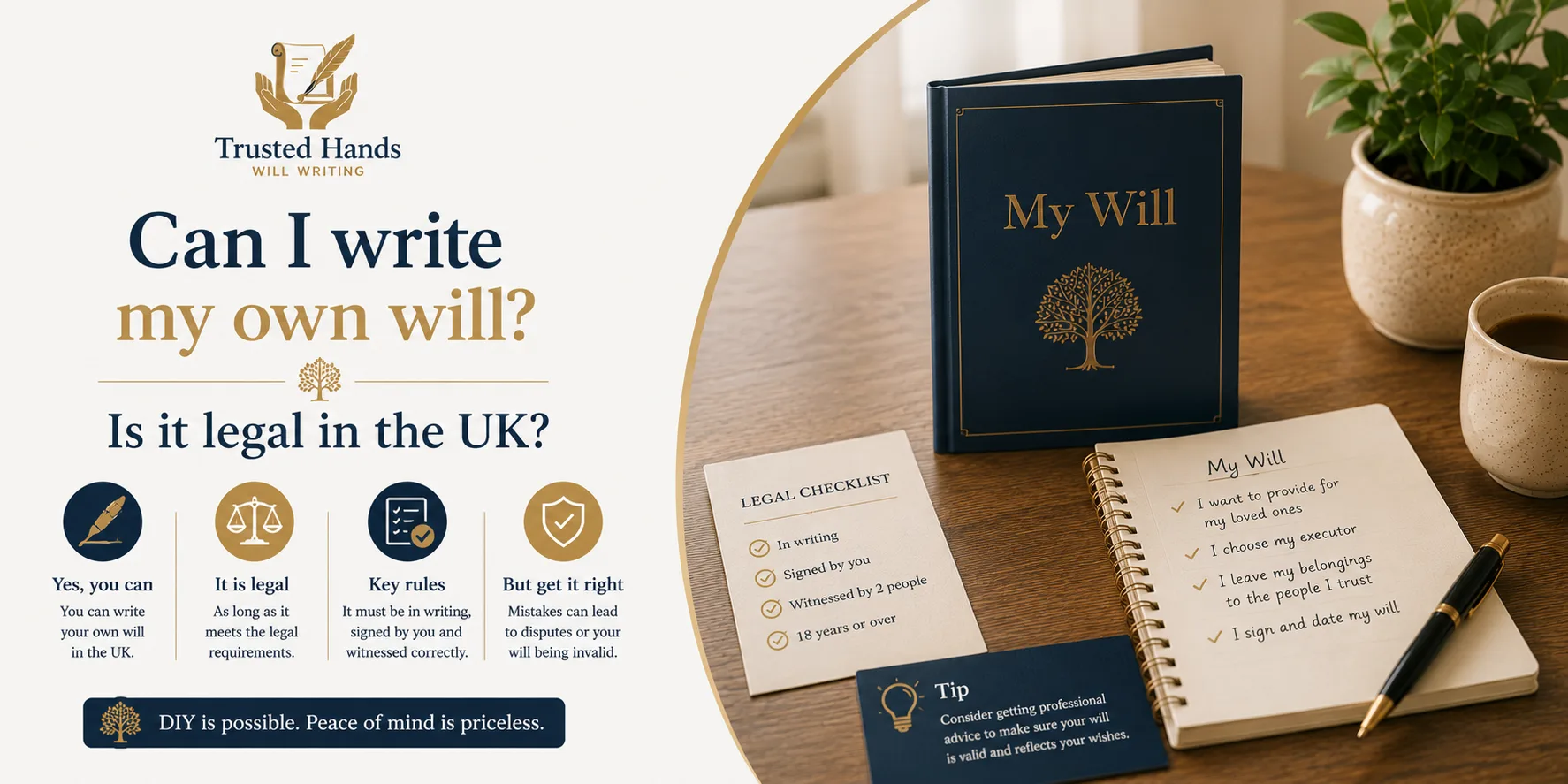 Can I write my own will? Is it legal in the UK?