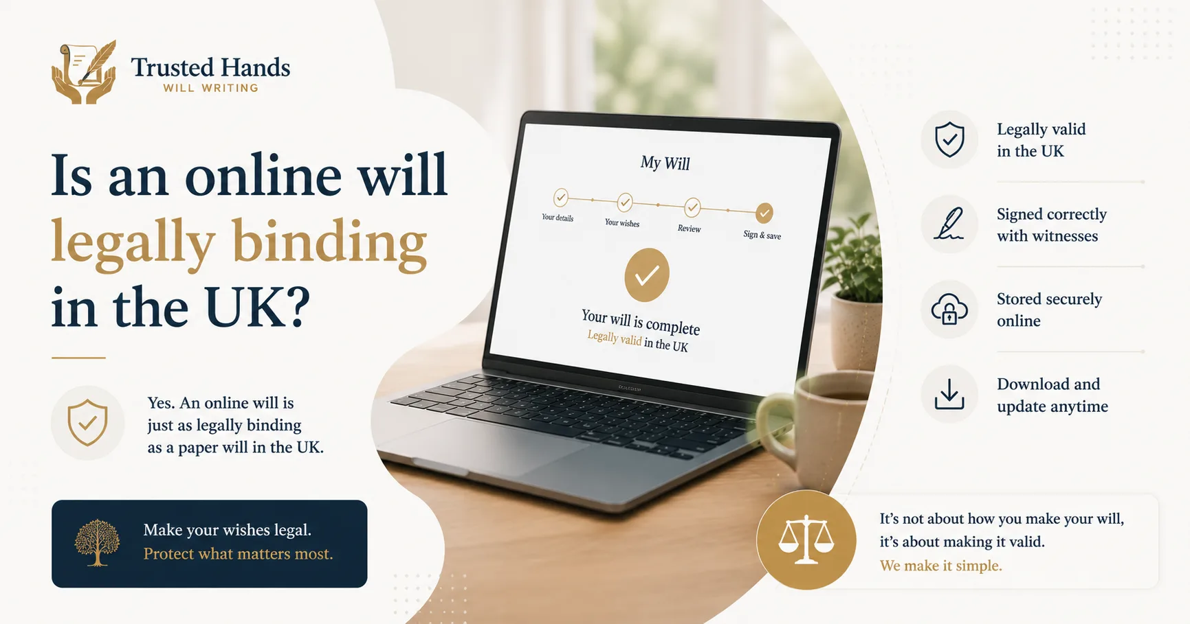 Is an online will legally binding in the UK?